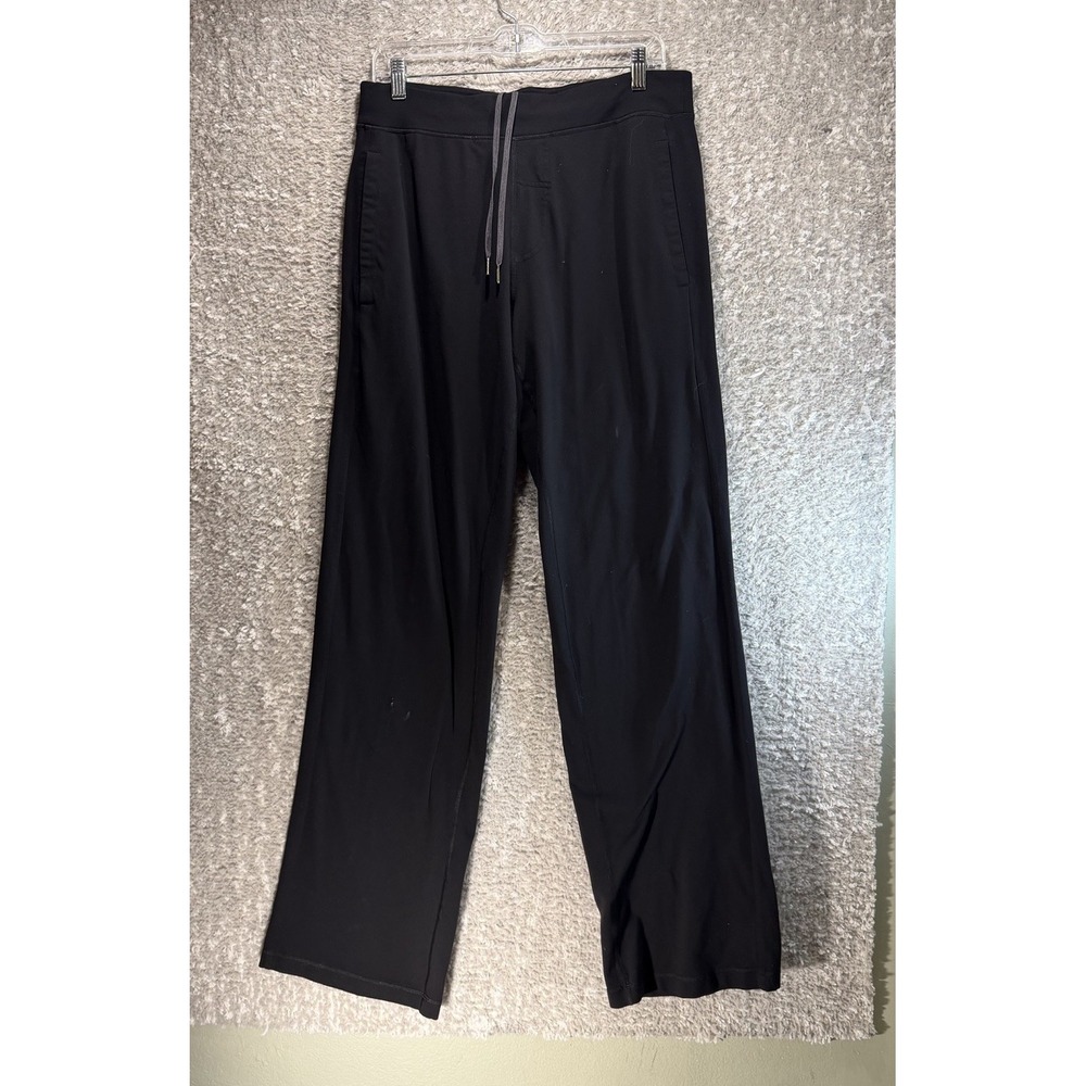 Lululemon Mens L Black Kung Fu Pants Active Athletic Sweatpants Black READ 34"